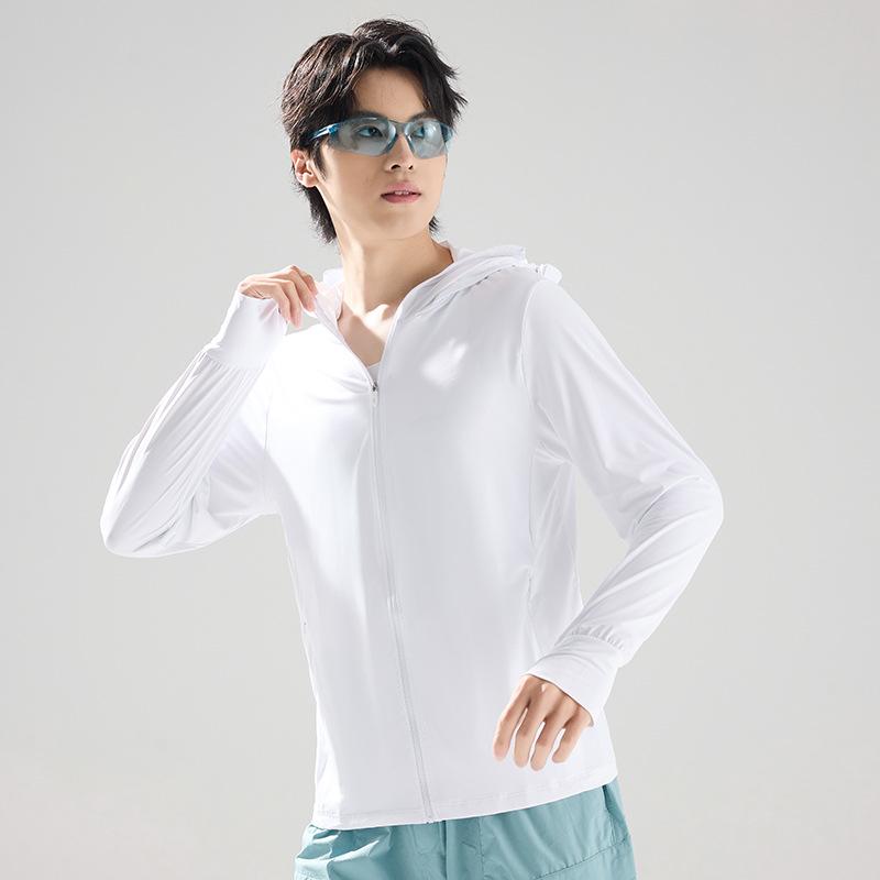 Couple's Ice Silk UV Protection Clothing - Ultra-thin, Breathable, Quick-drying, and Cooling Summer Wear.