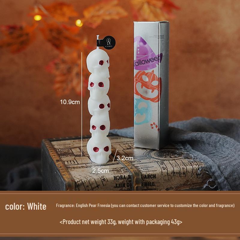 Halloween Pumpkin Skull Scented Candle - Horror Holiday Party Souvenir Decoration