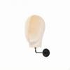 WallMounted Mannequin Head TextilecoveredCovered WallAttached Black Metal Hat Display