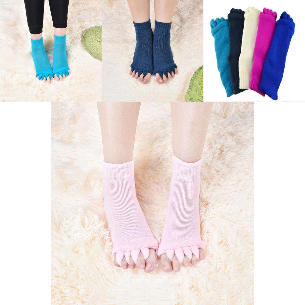 Fashionable Five Finger Toe Socks For Women With Breathable Cotton And Massage Benefits