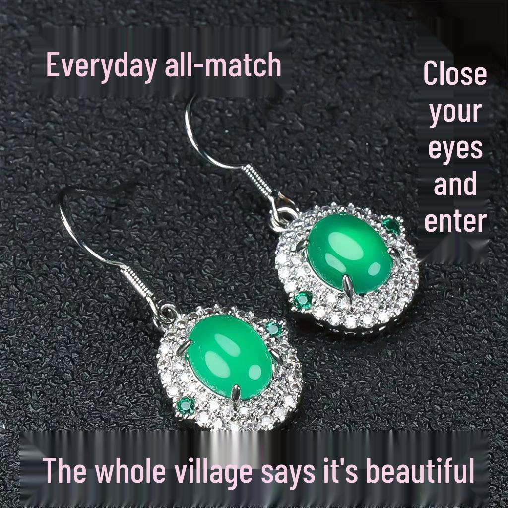 Women's Diamond Inlaid Drop Earrings: Trendy, Fashionable Multiple Ear Pendants