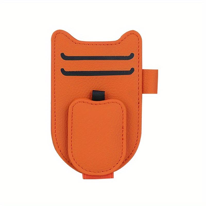 Premium Microfiber Leather Car Visor Organizer - Universal Fit, Multifunctional Clip for Glasses,Compact Space-Saving Design