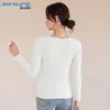 JEANSWEST Women's Slim V-Neck Long Sleeve Knit Top