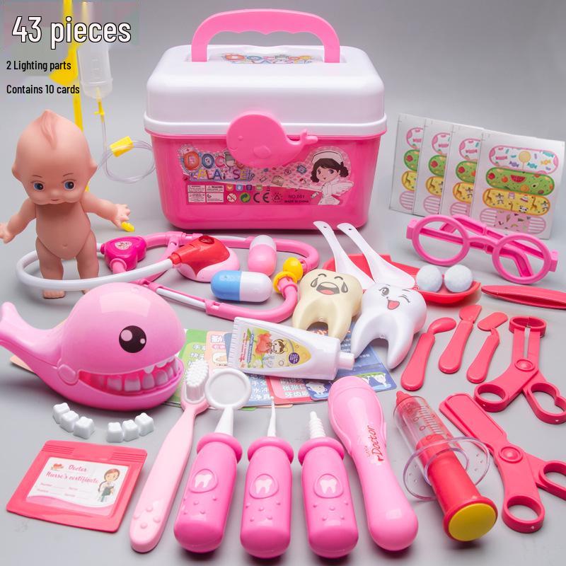 Kids' Doctor Playset: Medical Tools, Stethoscope, Injection, Ambulance