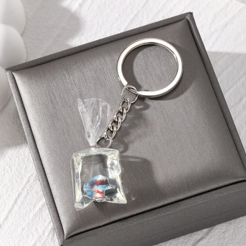 Creative Marine Life Keychain Pendant Practical Keyrings Charm for Women Girls