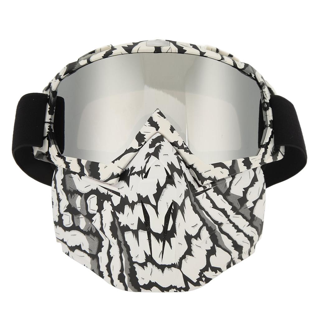 Motorcycle Face Mask Goggles Dust Wind UV Proof Riding Glasses Closed Removable Protective Glasses