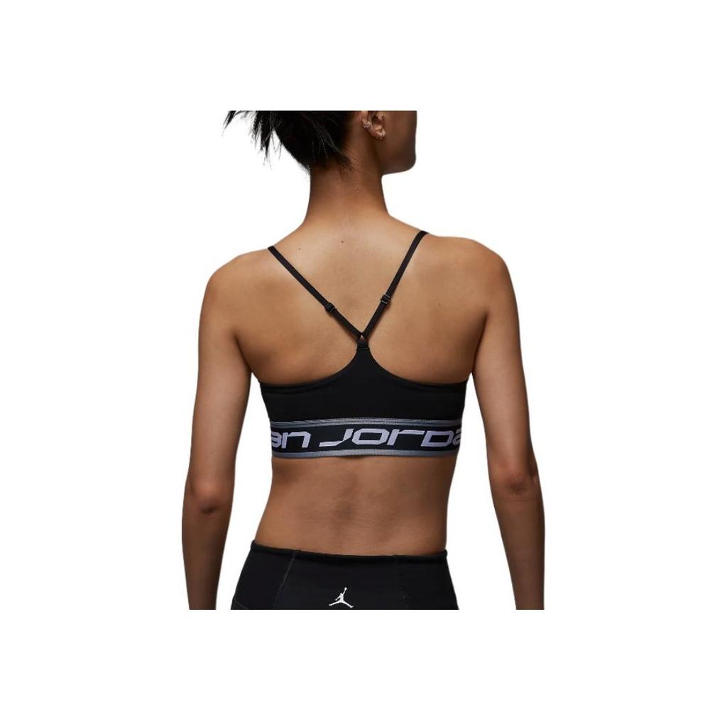 Jordan Sport Indy Logo Simple Letter Comfortable Soft Quick-Dry Sports Underwear Women underwear Black FV6499-010