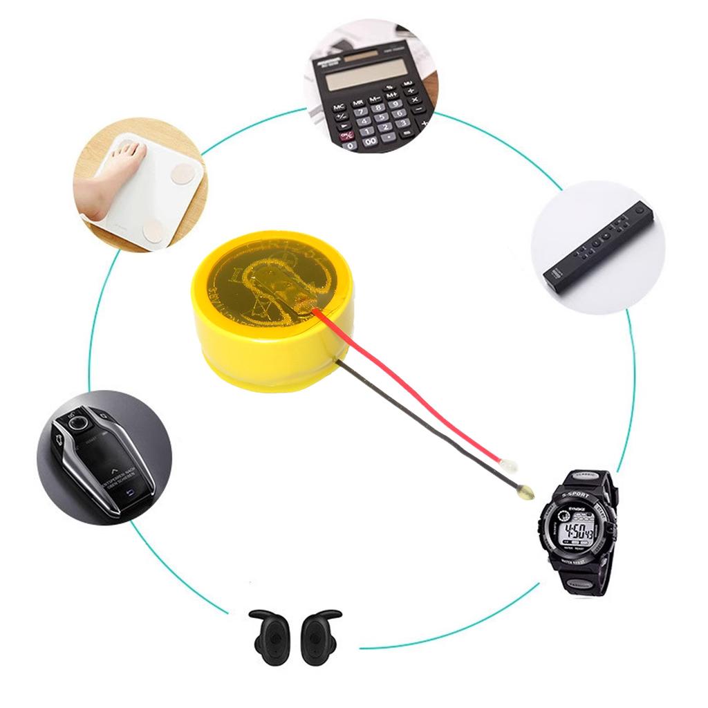 Rechargeable 68mAh Lithium Polymer Battery LIR1254 3.6V TWS Bluetooth-compatible Headphones Button Cell Battery