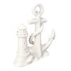 3D-gedruckte Leuchtturm- und Bootsstatue, Nautische Schreibtischdekoration, Figur mit Meeresmotiv für Regal, Heimbüro Maritimes Geschenk