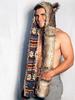 Cartoon Plush Hat Scarf Glove Set - Cute Faux Fur Cap