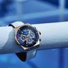 [AngelClover] Exventure Solar Ceramic Watch, Solar Powered, 10 ATM Water Resistant, Mineral Glass, Blue Dial, EVS45PBU-WH, Men's [Authentic]