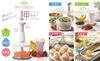 Yoshikawa New Kitchen Basic SJ3133 Easy-to-Press Food Processor with Chopping and Draining Function