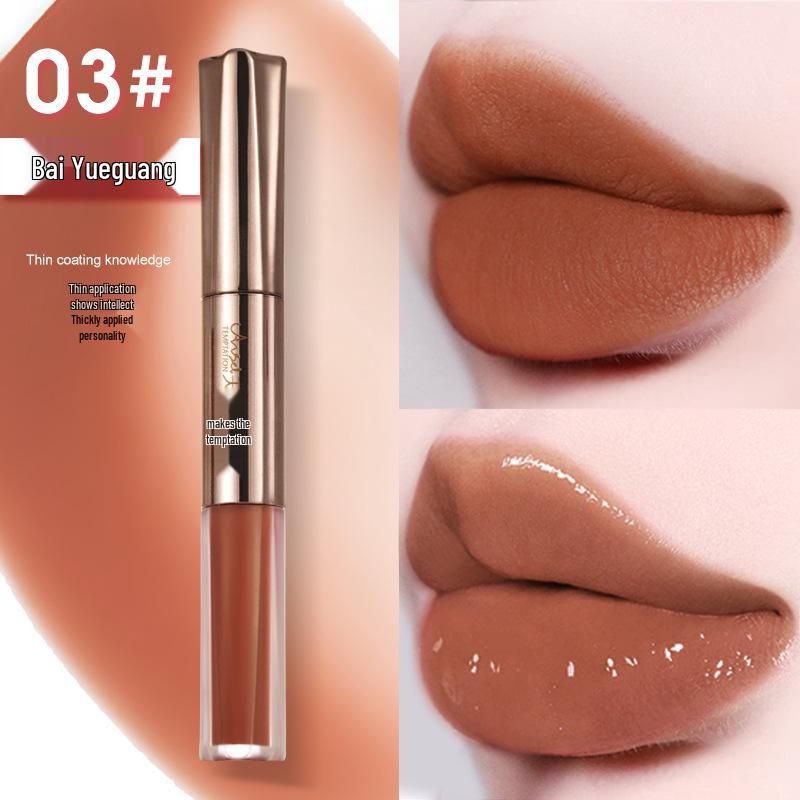 

Набор блесков для губ «Искушение ангела»: Матовые бархатные, зеркально-блестящие и плампинг-помады с эффектом влажных губ 2ml Lip Glaze + 2ml Raincoat Lip Liquid