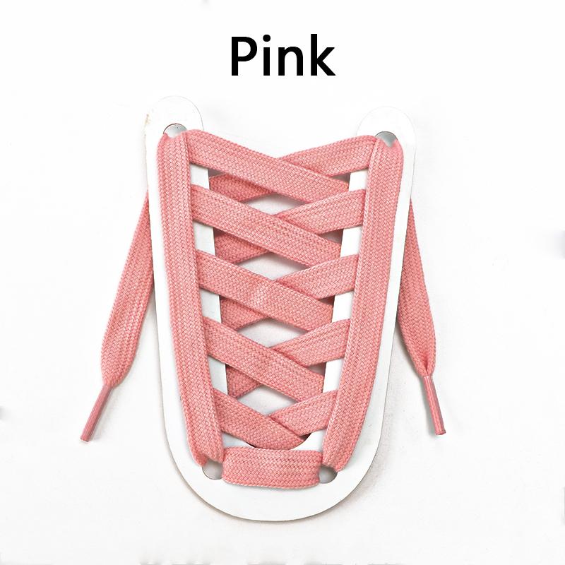 1 Pair Flat Shoelaces for Sneakers Rugged Wear-resistant Classic Canvas Sports Shoe Laces Women Men Shoelace Solid Double Cotton