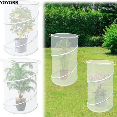 Cubierta de Malla Plegable para Plantas Resistente a la Intemperie Barrera de Insectos Robusta con 16 Estacas para el Suelo Protector de Plantas de Jardín Huerto