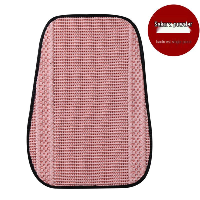 Breathable Ice Silk Car Seat Cushion - Universal, Non-Slip, Cute Solid Color, Suitable for All Seasons