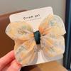 Children'S Bow Hairpin Little Girl Cute Mesh Hairpin Headgear Summer Mori Fairy Beautiful Woman Children'S Clip Hair Accessories