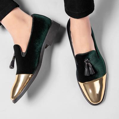 2024 Pointed Banquet Social Shoes Mens Fashion Slip On Coiffeur Shoes Hot Sale Non-Slip Leather Flats Loafers Mens Shoes Casual
