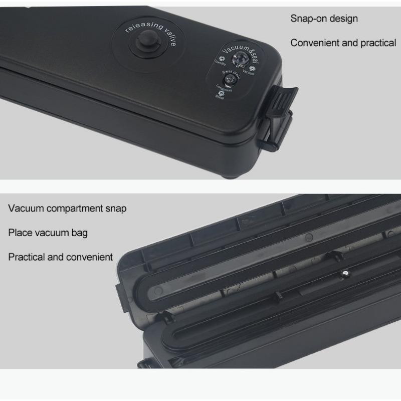 Household Vacuum Packaging Fully Automatic Vacuum Mini Small Plastic Sealer Machine Heat Sealer Film Portable Food Packet Organizer Kitchen Tool