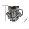 Engine Coffee Mug Car Model Heat Resistant Creative Reusable Drink Cup with Handle for