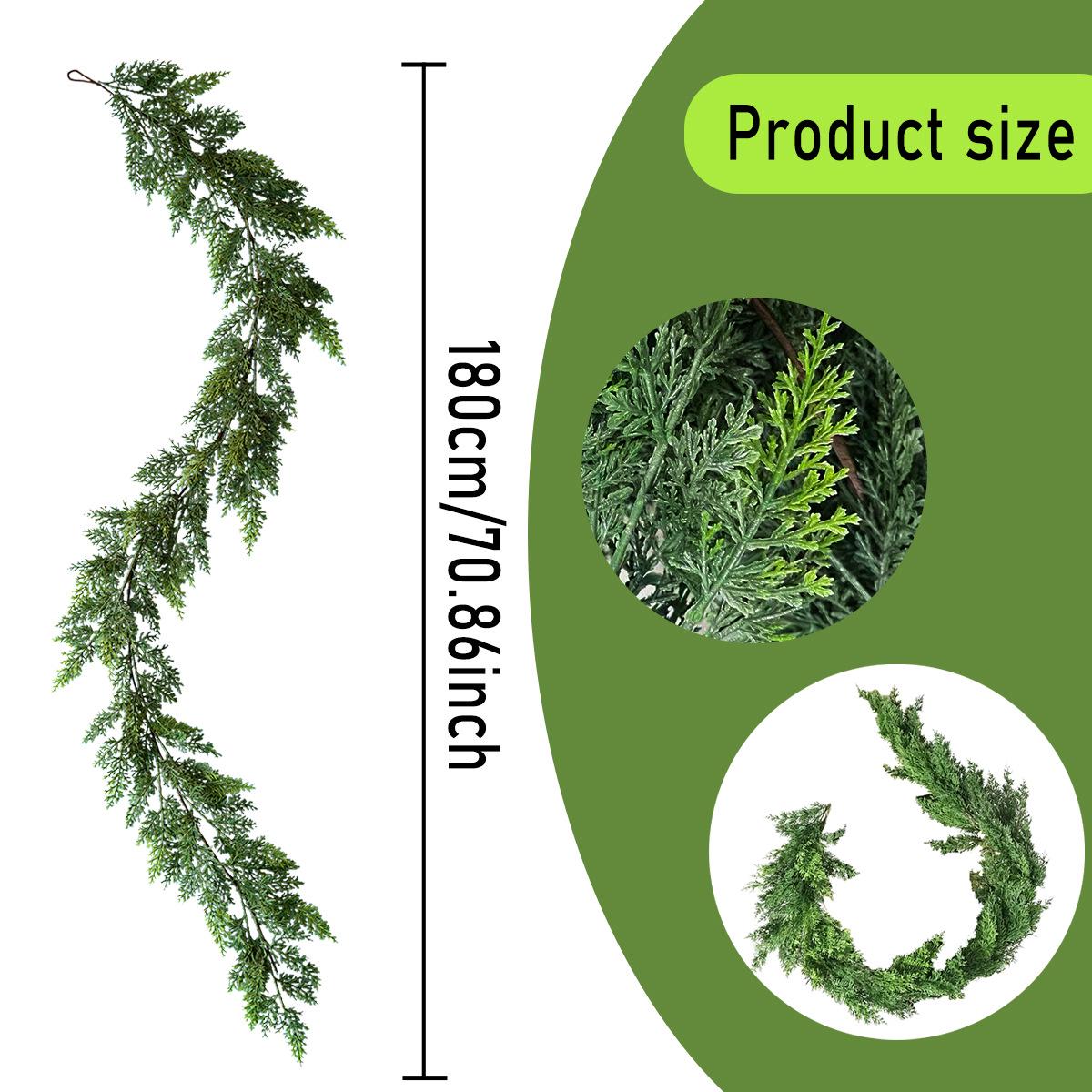 Искусственная сосна и кипарис, ротанговая декорация для камина в стиле Норфолк