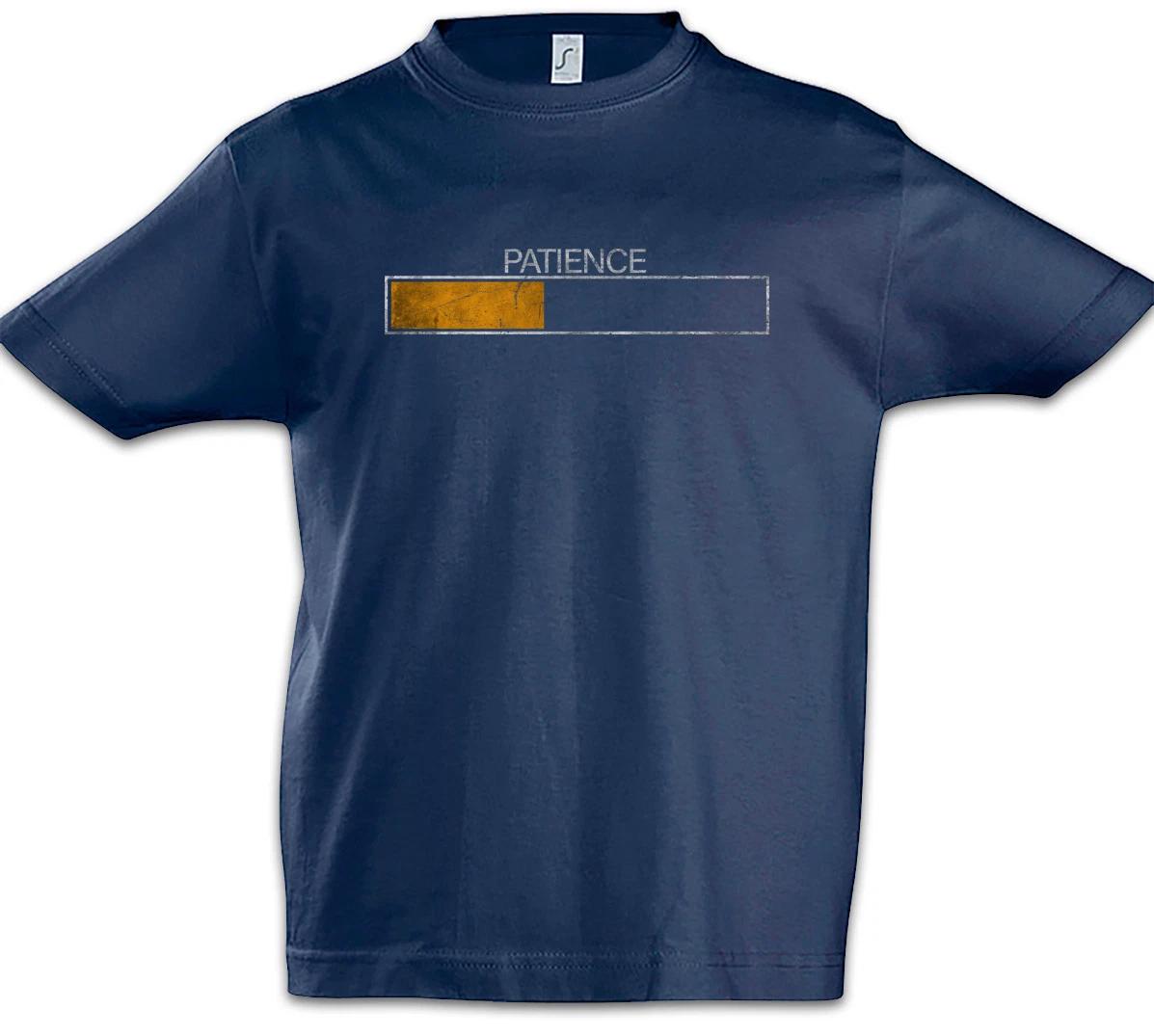 Patience Boys T-Shirt Loading Bar Teacher Computer Science Scientist Fun 120