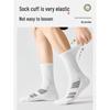 Men's Marathon Anti-Odor Long Running Socks with Thick Towel Sole for Football & Basketball