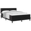 Boxspring Bed with Headboard Black 200 X 140 Cm Velvet