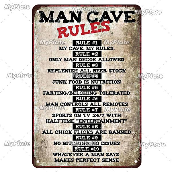 My Garage Metal Sign Vintage Mechanic Tin Sign Man Cave Decoration Wall Decor For Bar Plaque Home Decor Tool Poster