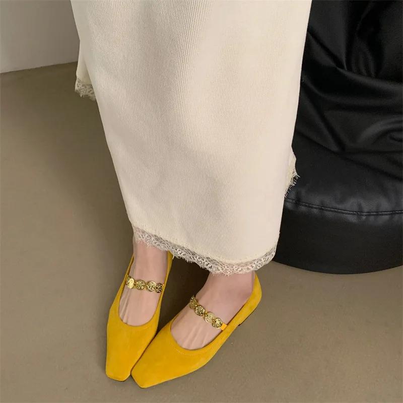 

Fashion Hot Selling Women Single Shoes Metal Heels Shallow Mouth Branded Pumps Mary Jane Single Shoes Ladies Metalic Latest Zapatillas 35 жёлтый