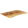 Vidaxl Blat Biurka, Z Wycięciem, 90X60X2,5 Cm, Surowe Drewno Mango