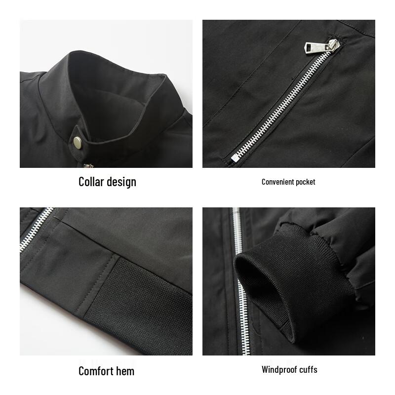 Paul Frank Men's Retro Stand Collar Multi-Pocket Workwear Jacket