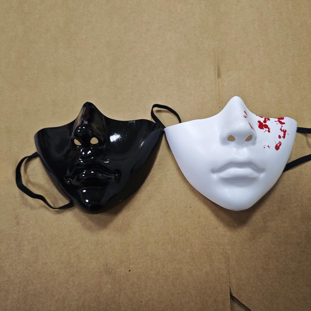 Cyberpunk Style Halloween Mouth Cover Exquisite Masquerade Mask Costume Props Half Face Mask  Men