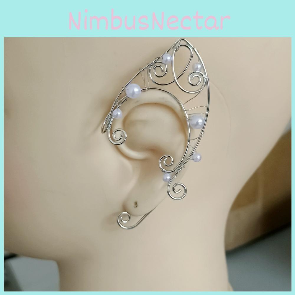 Fashion Womens Pearl Ear Jewelry With Electroplated Finish For Spring