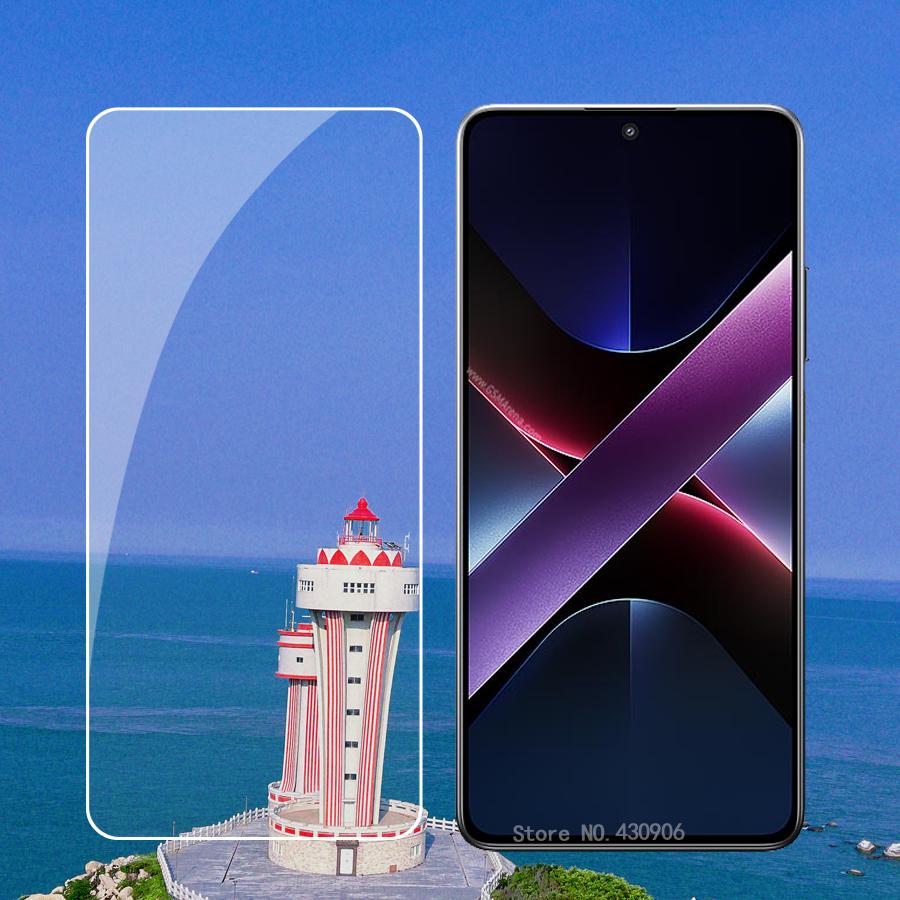For Poco X7 Pro Screen Protector Screen Coverage High Quality Transparent Tempered Glass Film 2.5D edge 9H Hard 3 Piece/lot