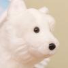 22Cm Adorable Fluffy Arctic Fox Plush Toy Soft Simulation Stuffed Foxes Lifelike Animal Appease Doll Gift For Kids