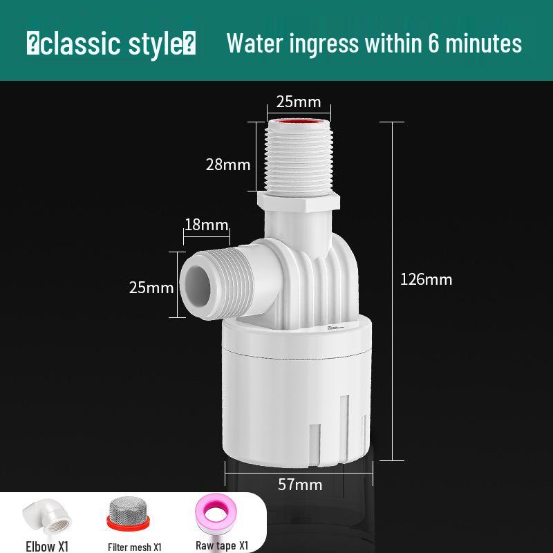 Automatischer Schwimmerventilschalter für Wasserspeicher mit großem Durchfluss - Selbststopp-Wasserstandregler