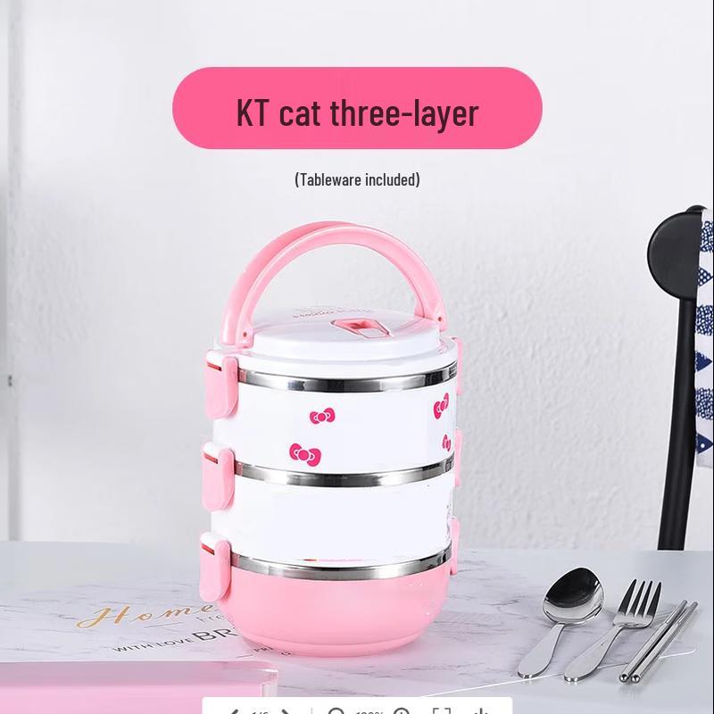 Ruhan Kids Insulated Divided Stainless Steel Bento Box