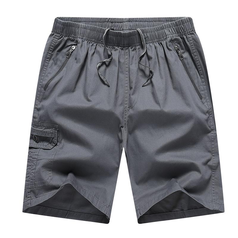 Middle-aged Men's Business Casual Five-minute Shorts Big Size Cargo Five-minute Shorts