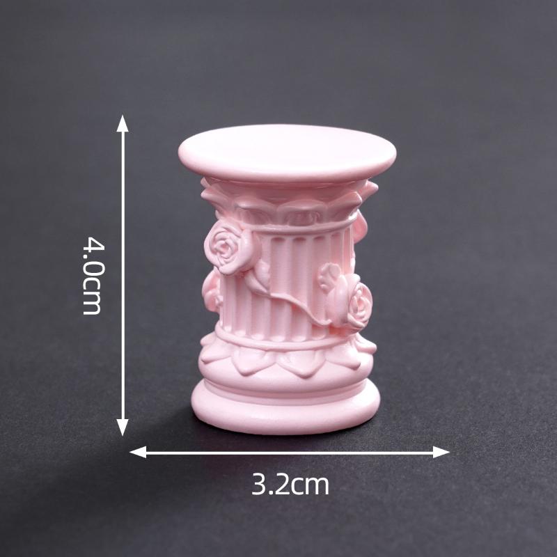 Roman Pillar Greek Column Statue Pedestal Candlestick Stand Figurine Sculpture Indoor Home Dinning Room Garden Scenery Decor