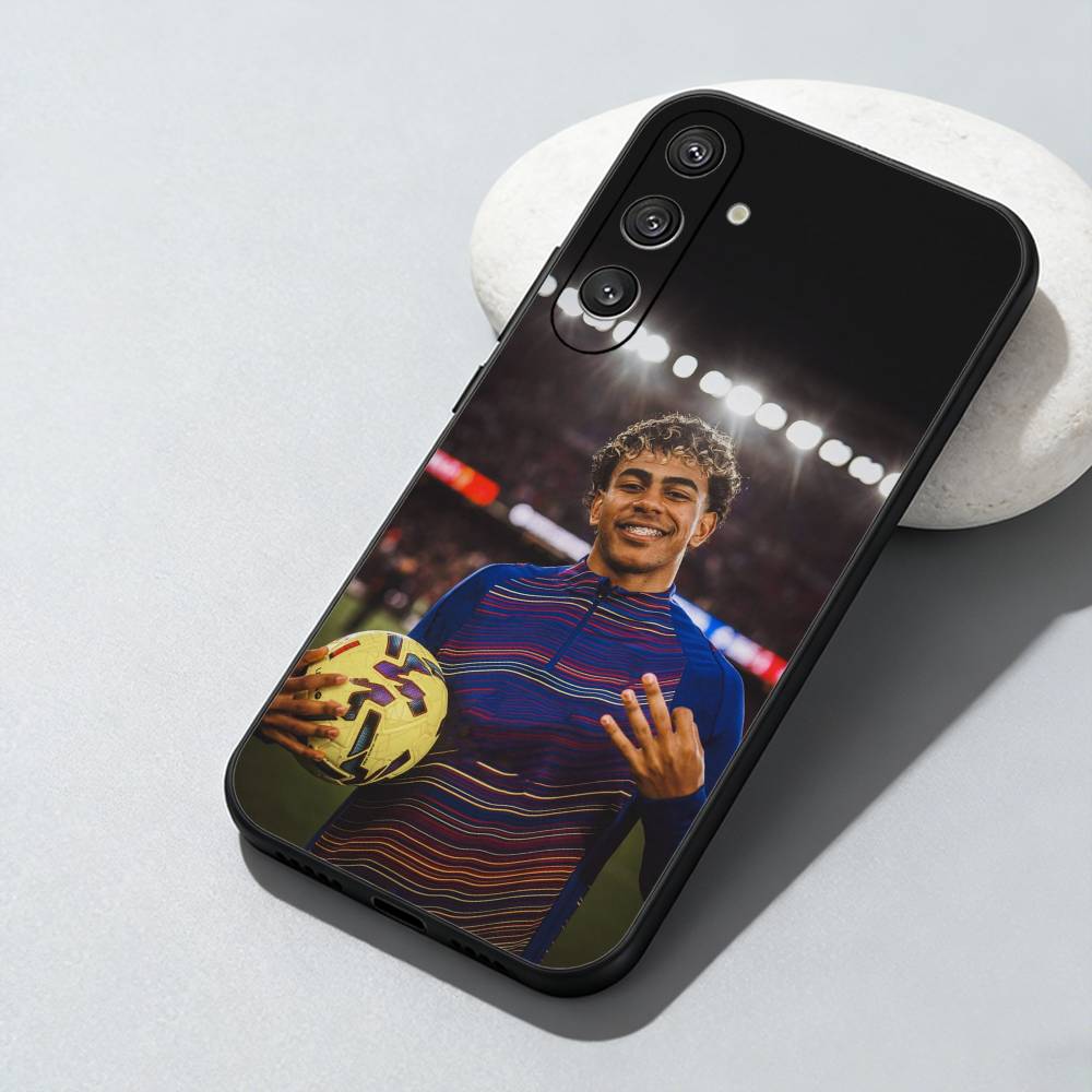 

LY19 L-Lamine Football Yamal Player Phone Case For Samsung Galaxy A73,A72,A71,A70,A52,A51 Others Soft Black Cover Samsung a71 4g