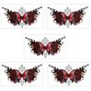 5 Sheets Colorful Butterfly Flower Tattoo Stickers, Waterproof Temporary Body Art, Hypoallergenic Floral Chest Back Decals for Women Girls