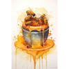 Fresh Bees Collecting Honey And Canned Honey Poster Print Wall Art Pictures Canvas Painting Living Room Bedroom Home Decor Gift