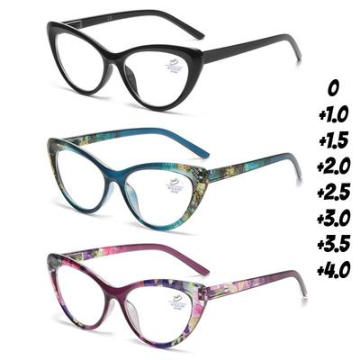 Modische Cat-Eye Blaulichtfilter Lesebrille Neutraler Neuer Stil Leichter Luxus Elegant Hochauflösende Lesebrille