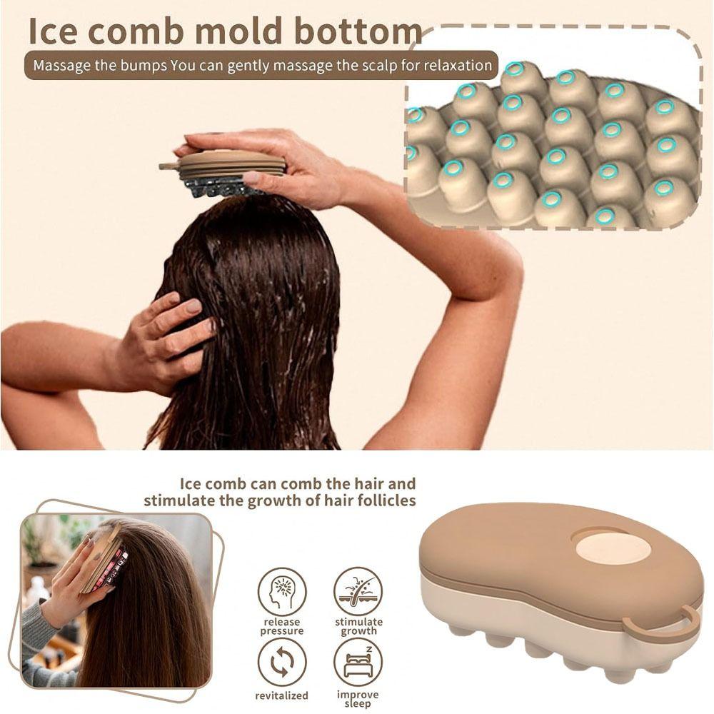 Deep Massage Ice Compress Scalp Massage Comb  for Scalp Stimulation Hair Growth