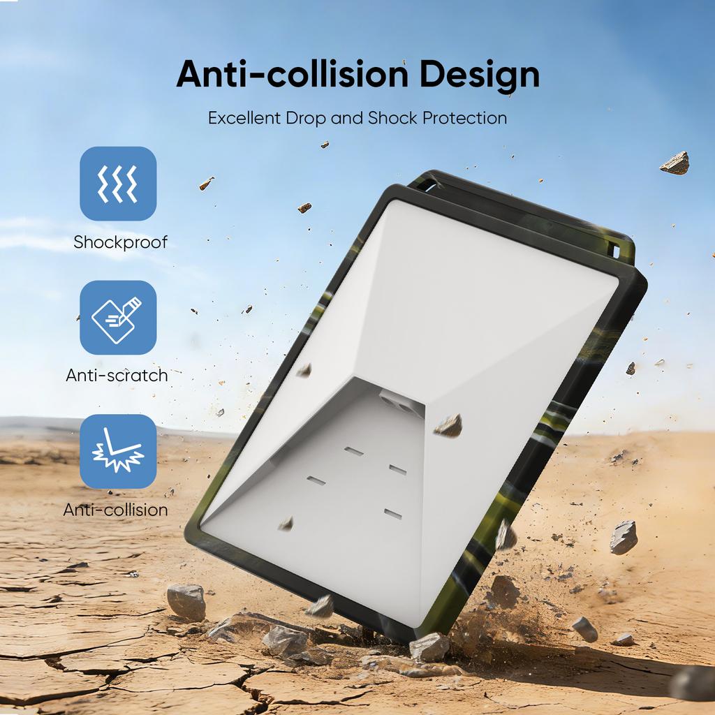 Silicone Full Coverage Case for Starlink Mini Outdoor Portable Case Anti-Drop Protective Cover Waterproof Satellite Dish Cover