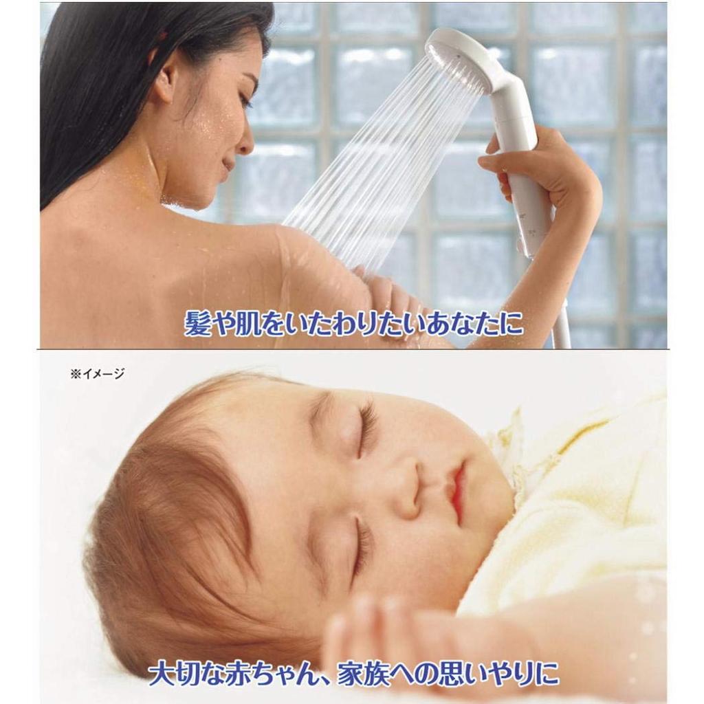 TORAY Trevino Purifying Shower Head Water Recommended by the Japan Atopic Dermatitis Switchable Between Purified and Raw Made In Trevino (Chlorine