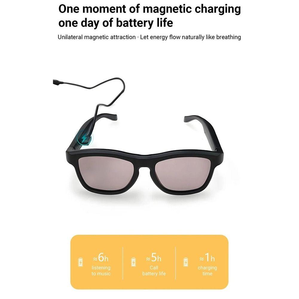 Color-changing Control Lenses AI Smart Glasses Bluetooth Call Digital LCD Glasses  For Men Women