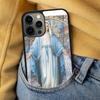 Virgin Maria Soft Phone Case for iPhone 17 Air 16e Pro max 15 Pro 13 14 Plus 11 12 MagSafe Magnetic Coque