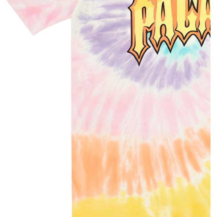 Palace x WWE Dude T-Shirt Tie-Dye Unisex Tops Multi-Color P22TS463